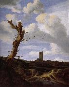 Jacob van Ruisdael View of Egmond aan Zee with a Blasted Elm oil painting reproduction